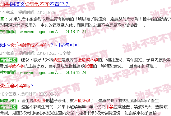 汕头炎症会导致不孕吗 汕头炎症会导致不孕吗